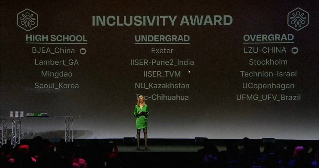iGEM 2022 Inclusivity Award 提名